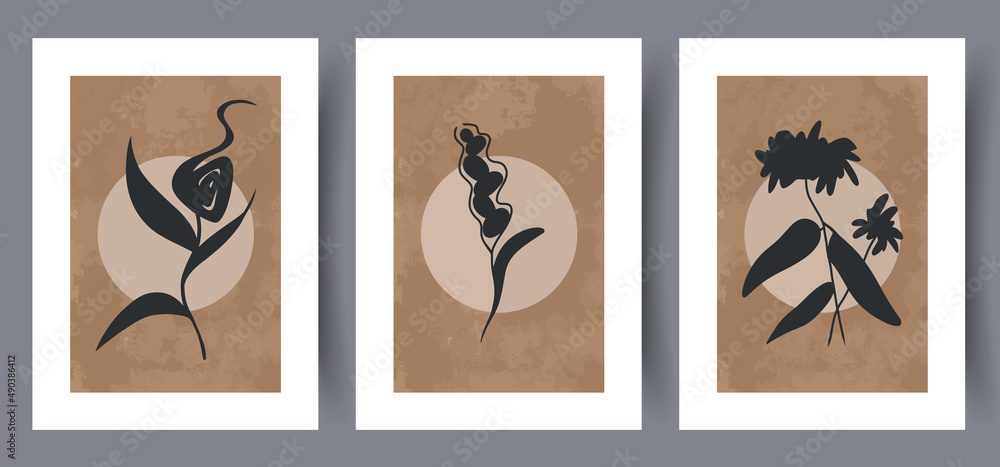 Printable wall art vector poster set. Scandinavian abstract vector print set for modern interior. Printable poster design. Printable wall art vector poster set. Scandinavian abstract vector print set for modern interior. Printable poster design.