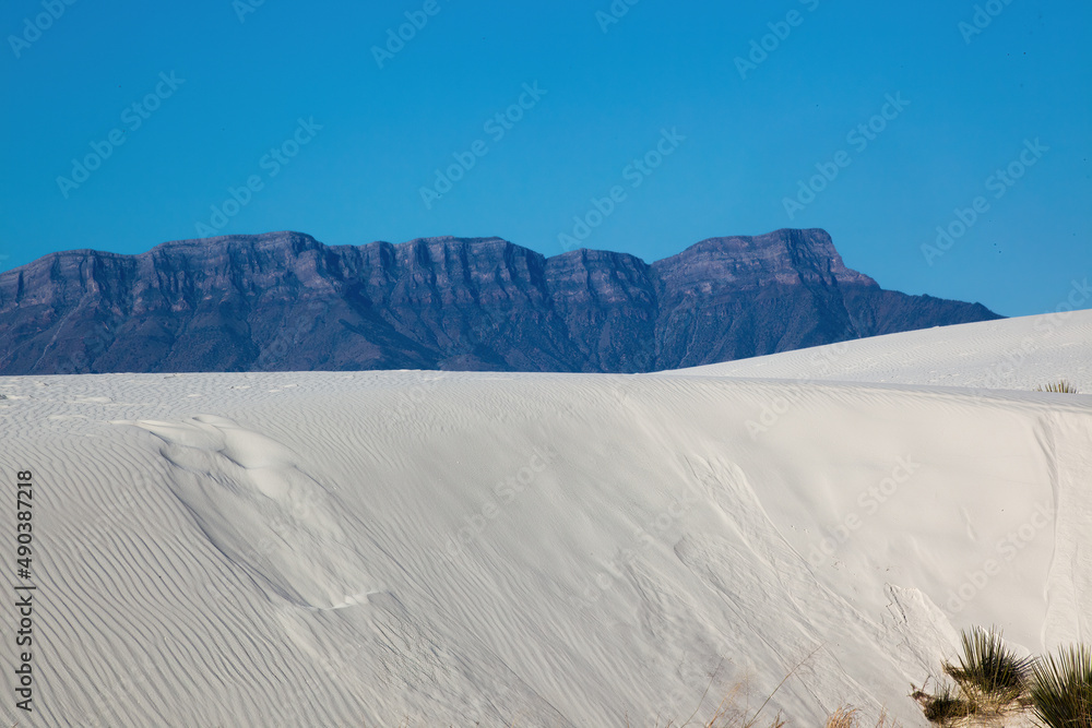 Fototapeta premium Landscape from White Sands National Park in New Mexico