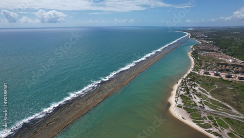 Aerial view of Muro Alto beach, Pernambuco state, Brazilian Northeast © Adriano Aquino