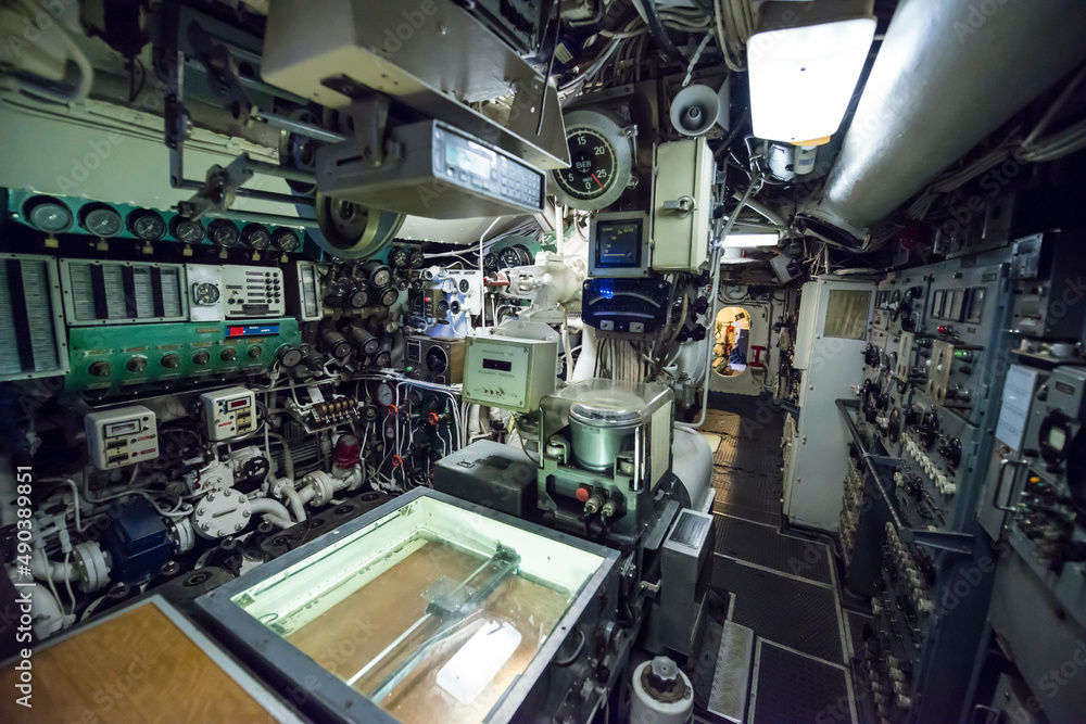 Inside a Submarine in Milan, Italy. Inside a Submarine in Milan, Italy.
