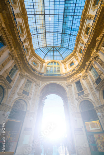 Gallery Vittorio Emanuele ll in Milan, Italy. photo