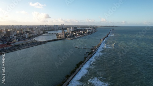 Aerial view of Recife, Pernambuco state, Brazilian Northeast