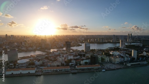 Aerial view of Recife, Pernambuco state, Brazilian Northeast