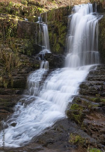 Waterfall in the Iruerrekaeta ravine, Arze valley, Navarre Pyrenees