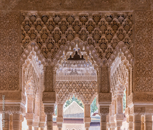 View of the Alhambra in Granada , the most visited monument in Spain