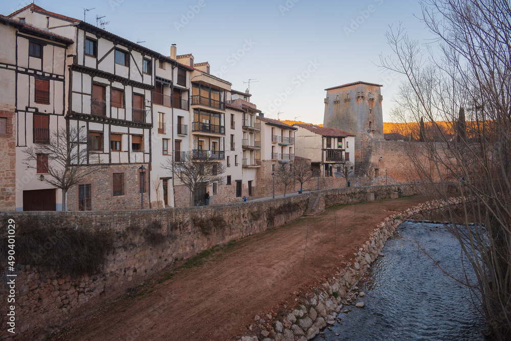 Cityscape of Covarrubias (Burgos, Castilla y Leon, Spain)
