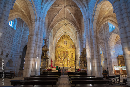 Obraz na płótnie Cityscape of Covarrubias (Burgos, Castilla y Leon, Spain) w salonie