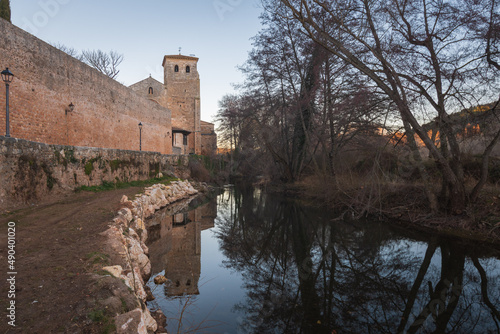 Obraz na płótnie Cityscape of Covarrubias (Burgos, Castilla y Leon, Spain) w salonie