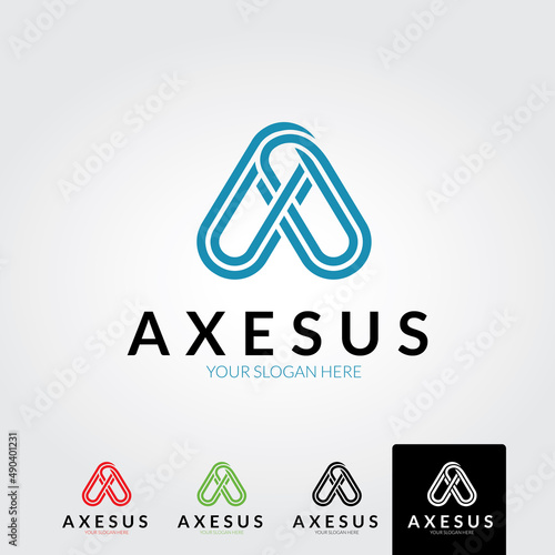 Minimal letter a logo template - vector