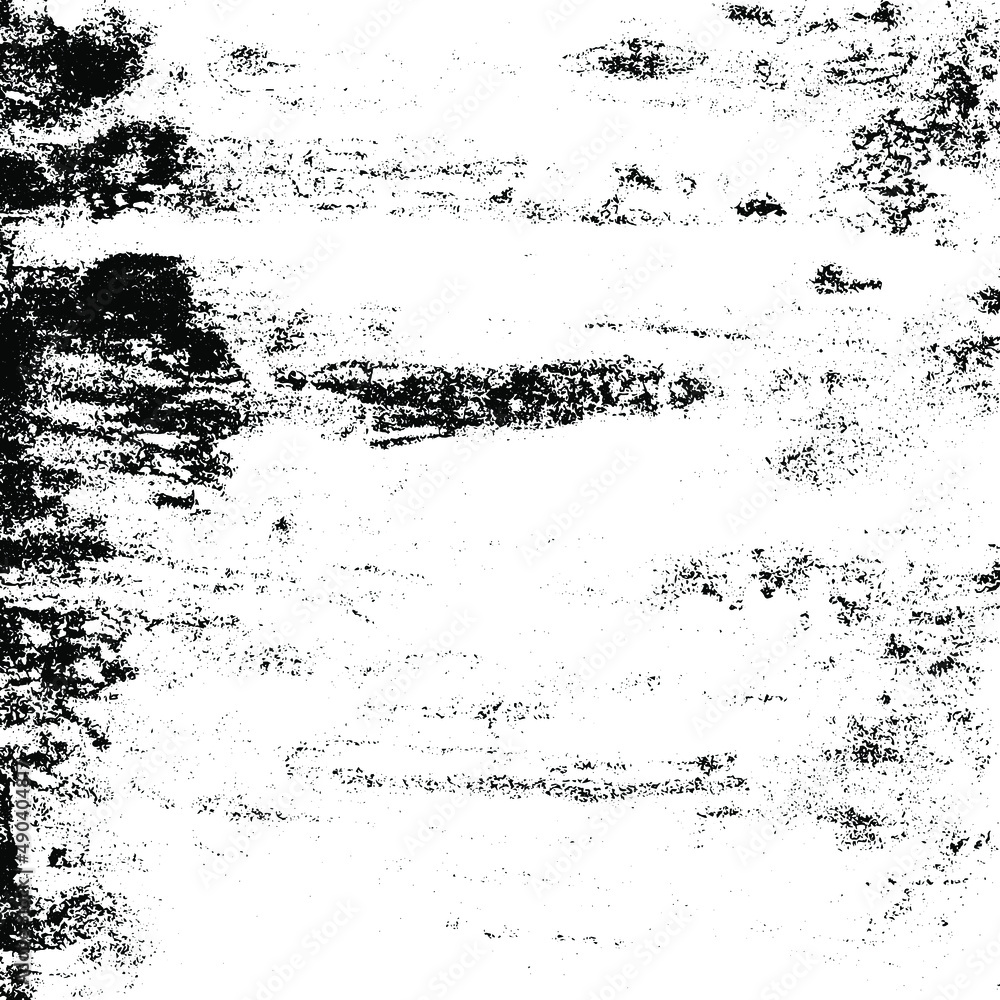 Rustic grunge vector texture with grain and stains. Abstract noise background. Weathered surface. Dirty and damaged. Detailed rough backdrop. Vector graphic illustration with transparent white. EPS10.