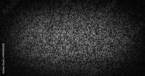 Old Retro TV - Static tv black and white noise caused by bad signal reception. Changing channels on an old TV