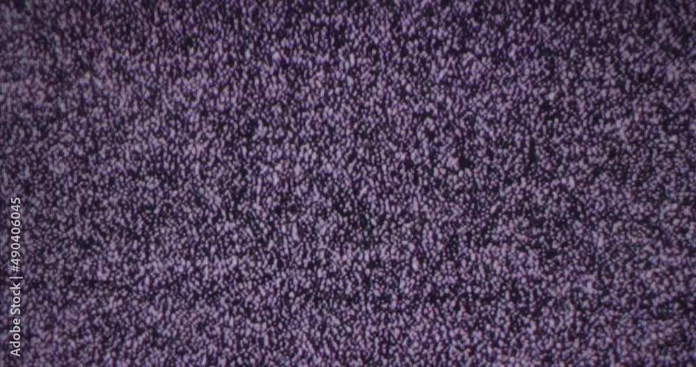 Old Retro TV - Static tv black and white noise caused by bad signal ...