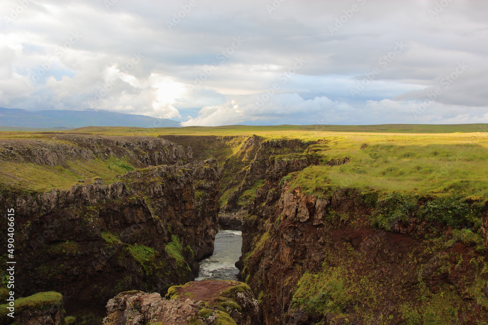 Island - Kolugljúfur-Schlucht/ Iceand - Kolugljúfur Gorge /