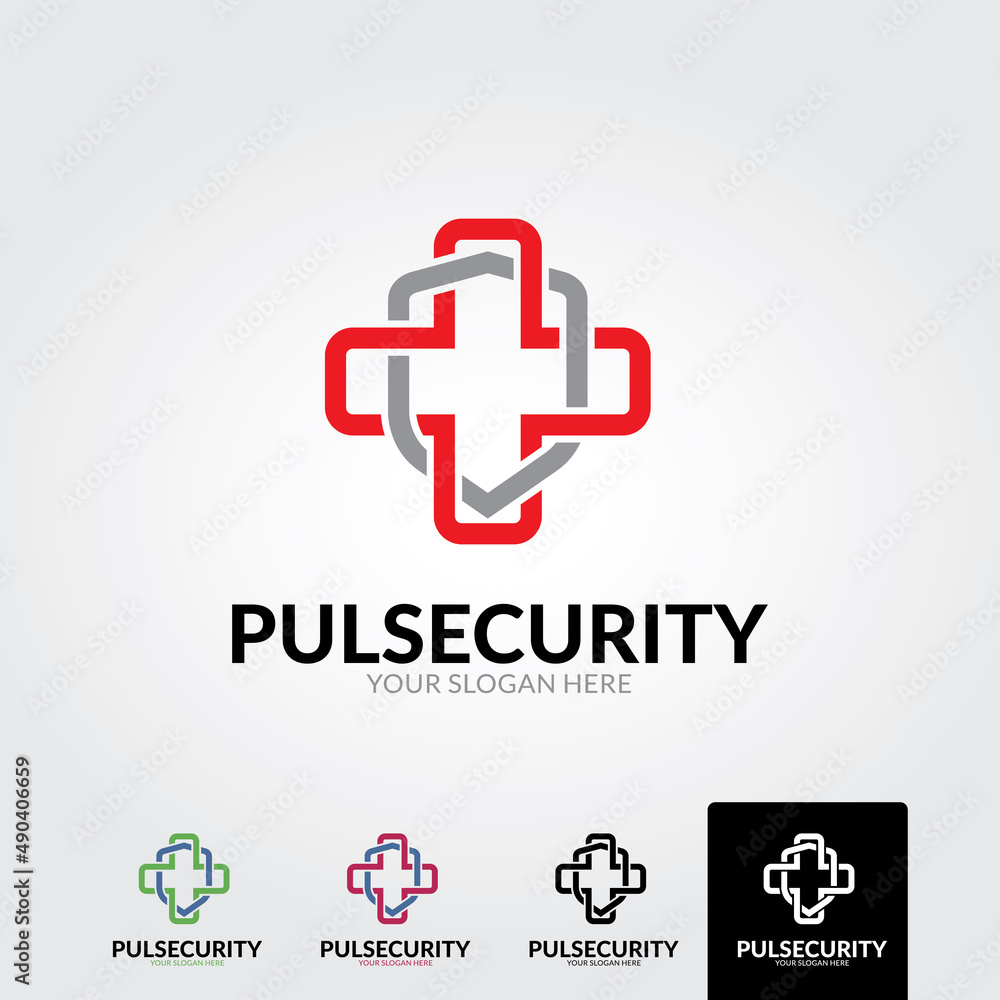 Obraz premium Minimal medical logo template - vector