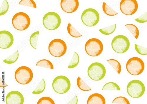 Orange and Lime Pattern