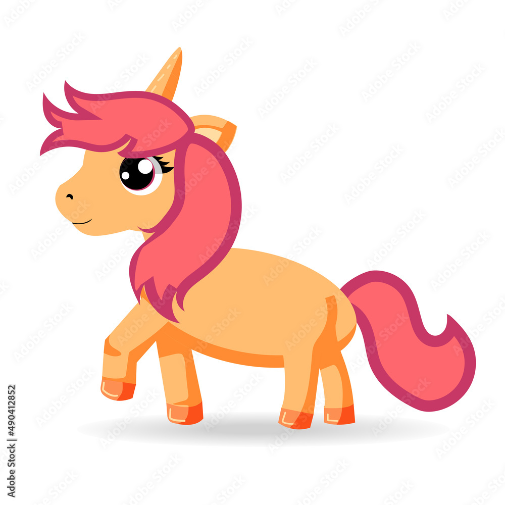cute magical unicorn vector. Vector illustration