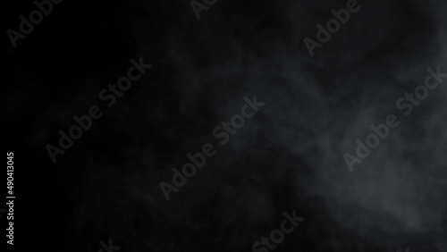 smoke , cloud, fog , steam, vapor - realistic smoke cloud best for using in composition, 4k, screen mode for blending, ice smoke cloud, fire smoke, ascending vapor steam over black background.	 photo