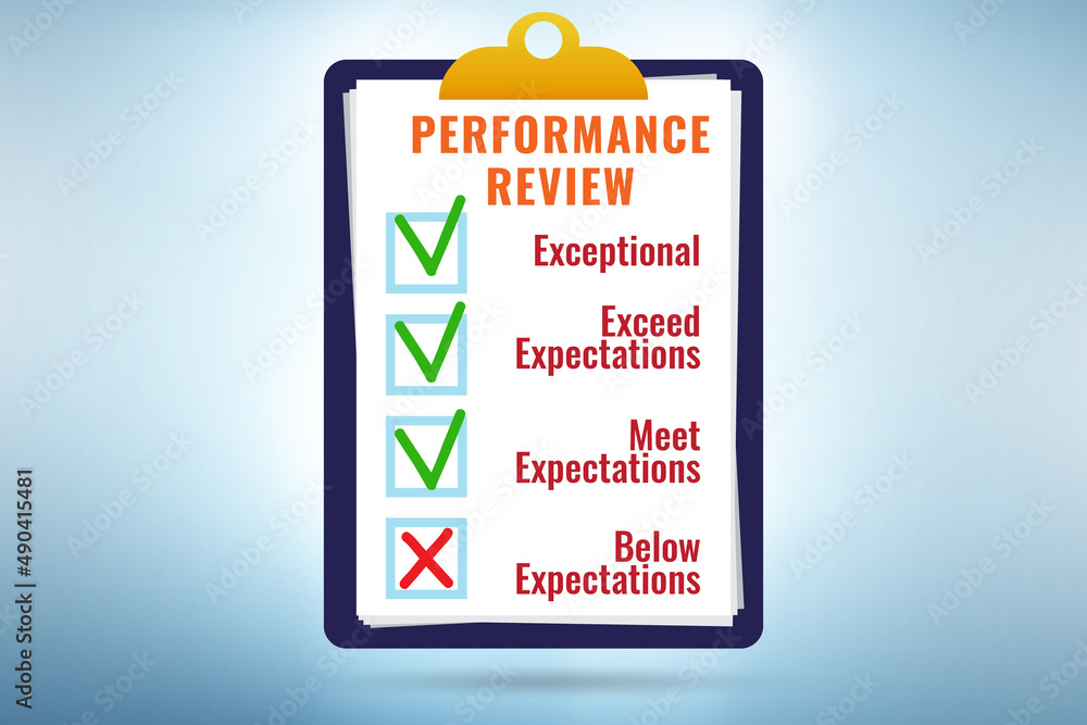 Employee annual performance review concept Employee annual performance review concept