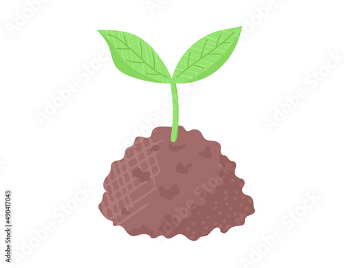 植物の新芽のイラスト、ベクターイラスト