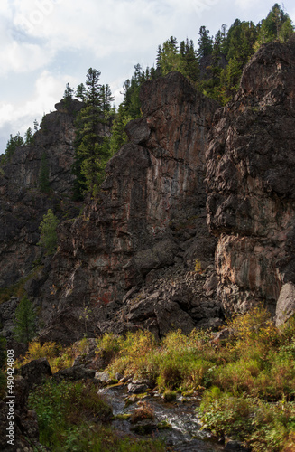 great gorge in the Altai mountains