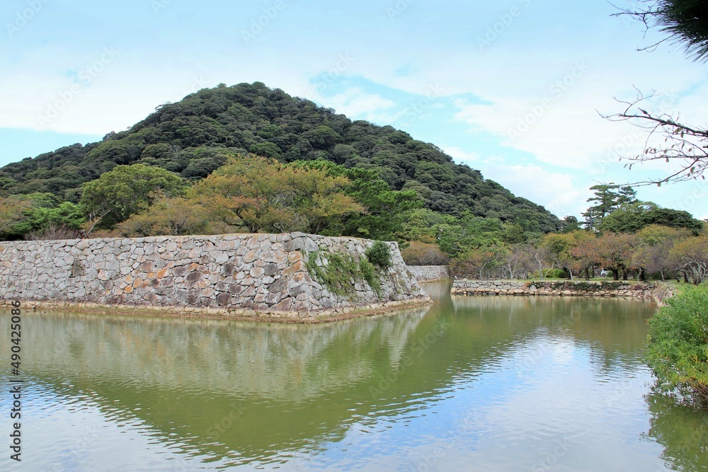 萩市の萩城址公園