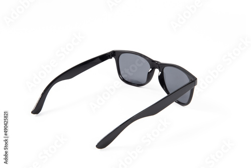 black sun glasses isolated on white background