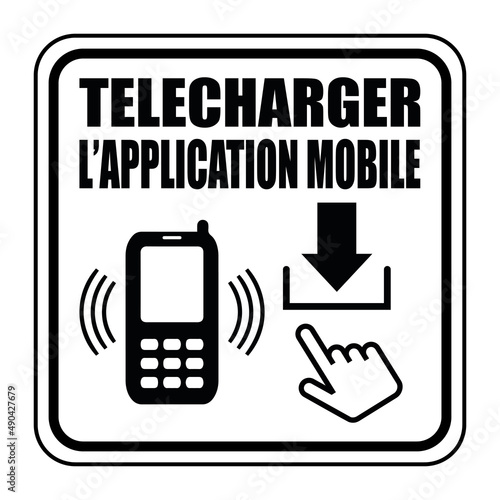 Logo télécharger l'application mobile.