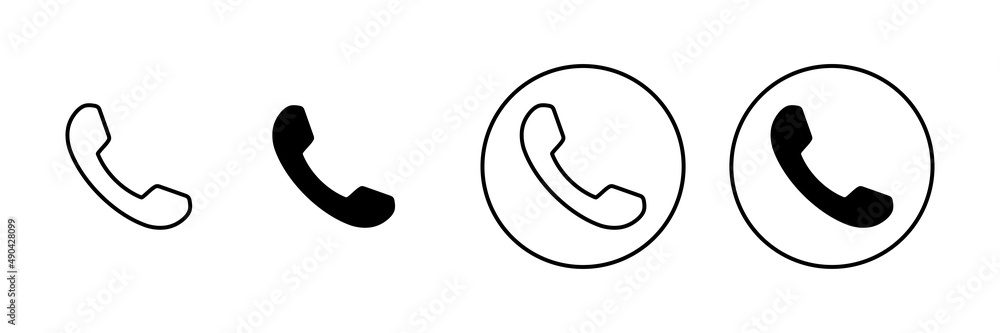 Call icons set. telephone sign and symbol. phone icon. contact us Call icons set. telephone sign and symbol. phone icon. contact us