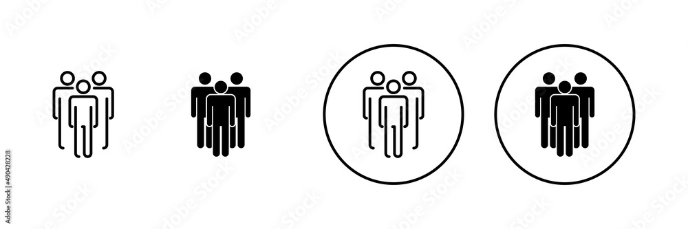 people icons set. person sign and symbol. User Icon vector