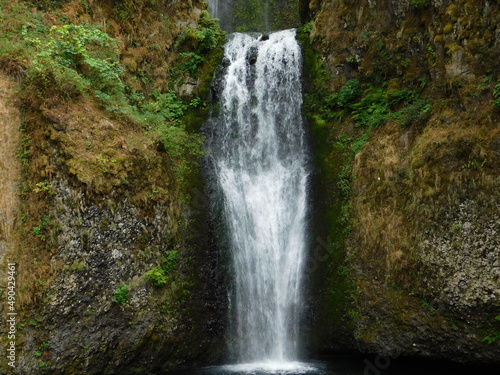 The Lower part of Oregon's Multnomah Falls in late summer