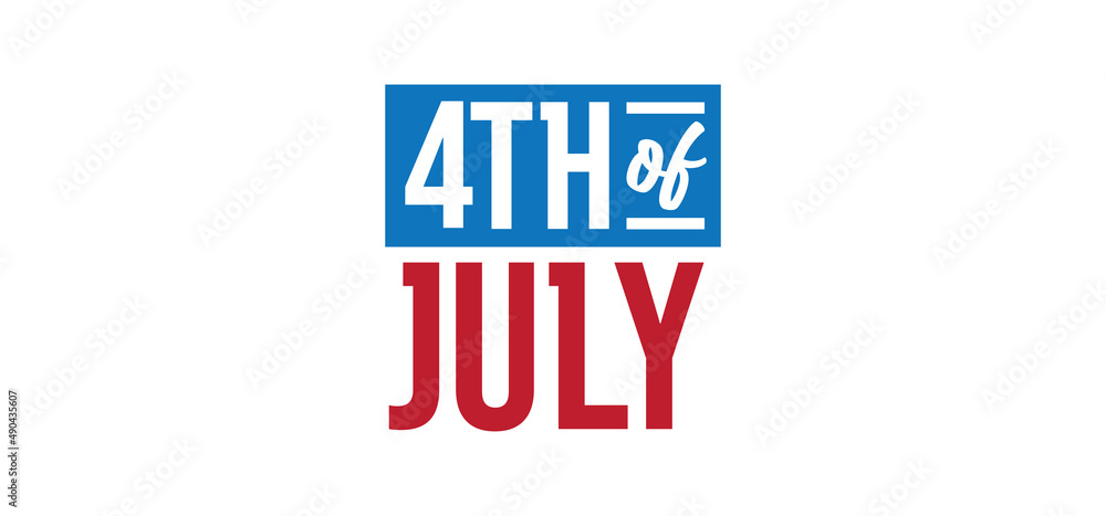 Obraz premium Happy USA Independence Day 4th of July. Greeting card and poster Design. United States of America patriotic national festivities.
