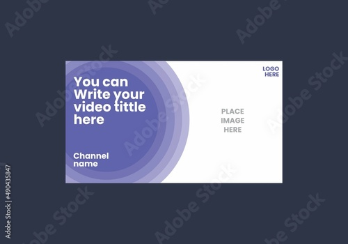 Unique and colorful video thumbnail
