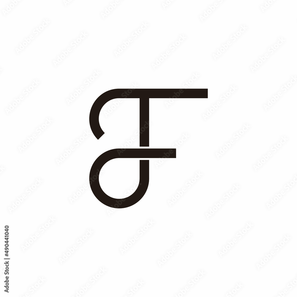 letter td simple circle linear geometric logo vector letter td simple circle linear geometric logo vector