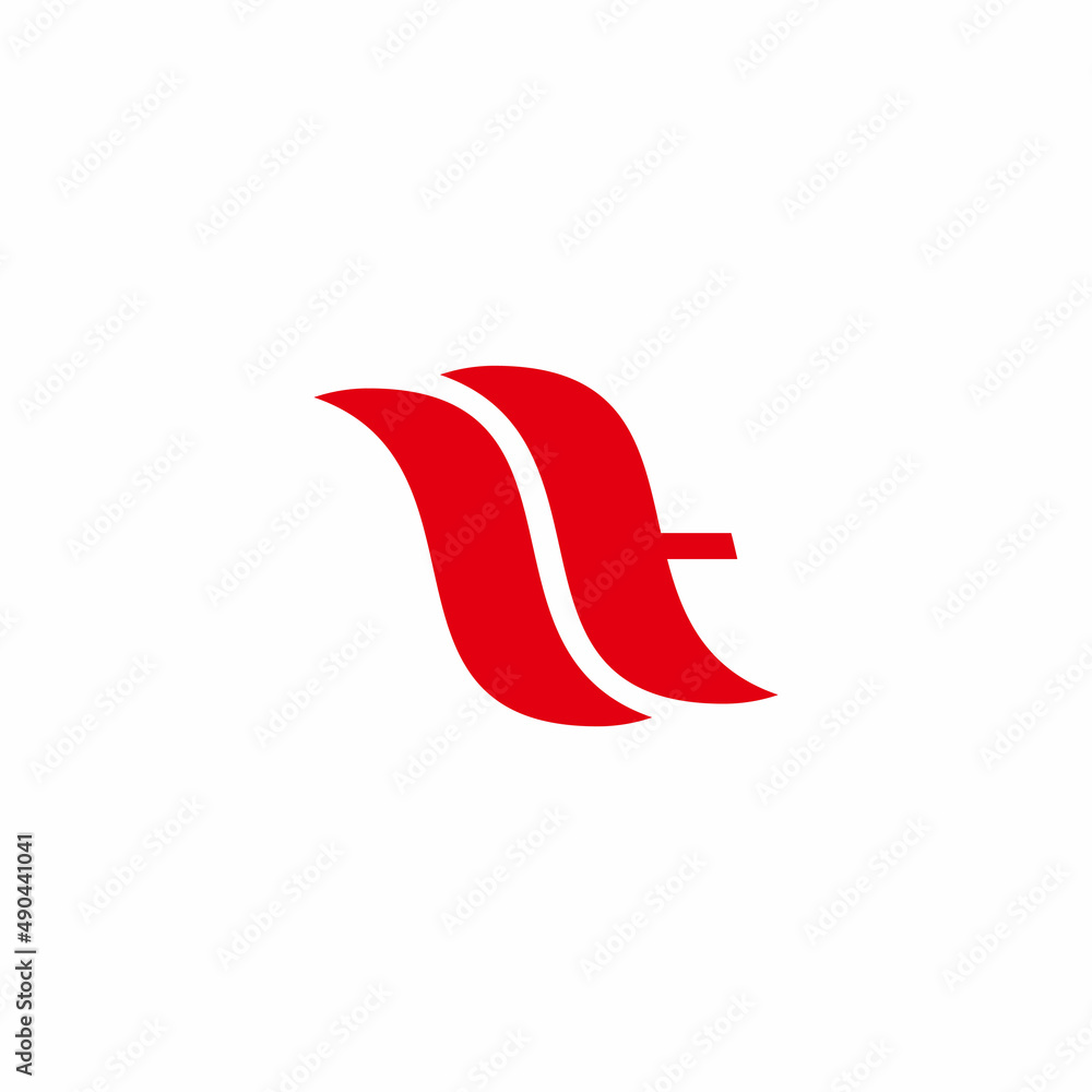 abstract letter zt curve geometric simple logo vector abstract letter zt curve geometric simple logo vector
