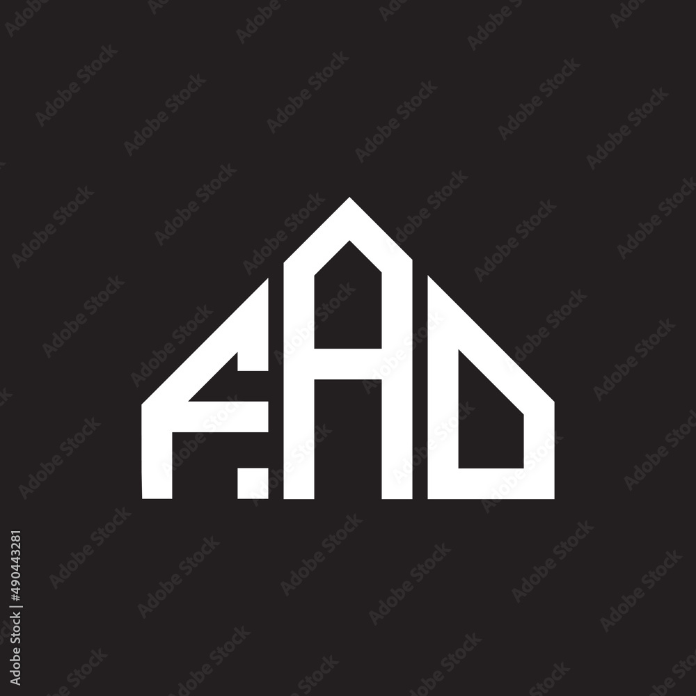 FAO letter logo design on black background. FAO creative initials letter logo concept. FAO letter design. FAO letter logo design on black background. FAO creative initials letter logo concept. FAO letter design.