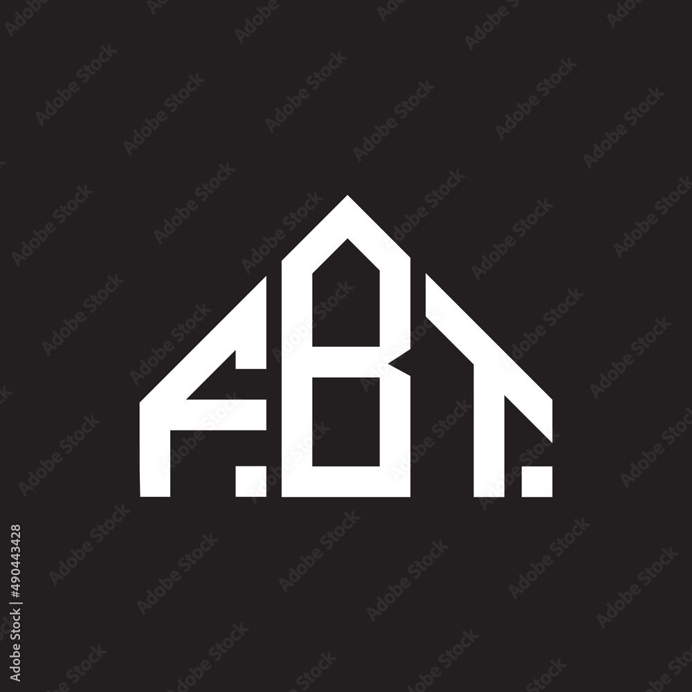 FBT letter logo design on black background. FBT creative initials letter logo concept. FBT letter design. FBT letter logo design on black background. FBT creative initials letter logo concept. FBT letter design.