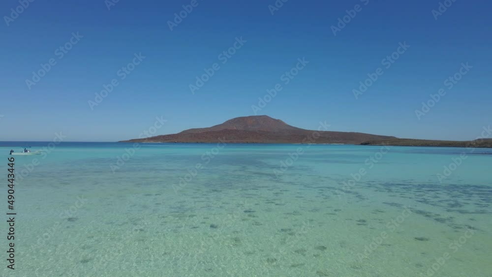 Shallow Turquoise Ocean Water. Aerial View Shallow Turquoise Ocean Water. Aerial View