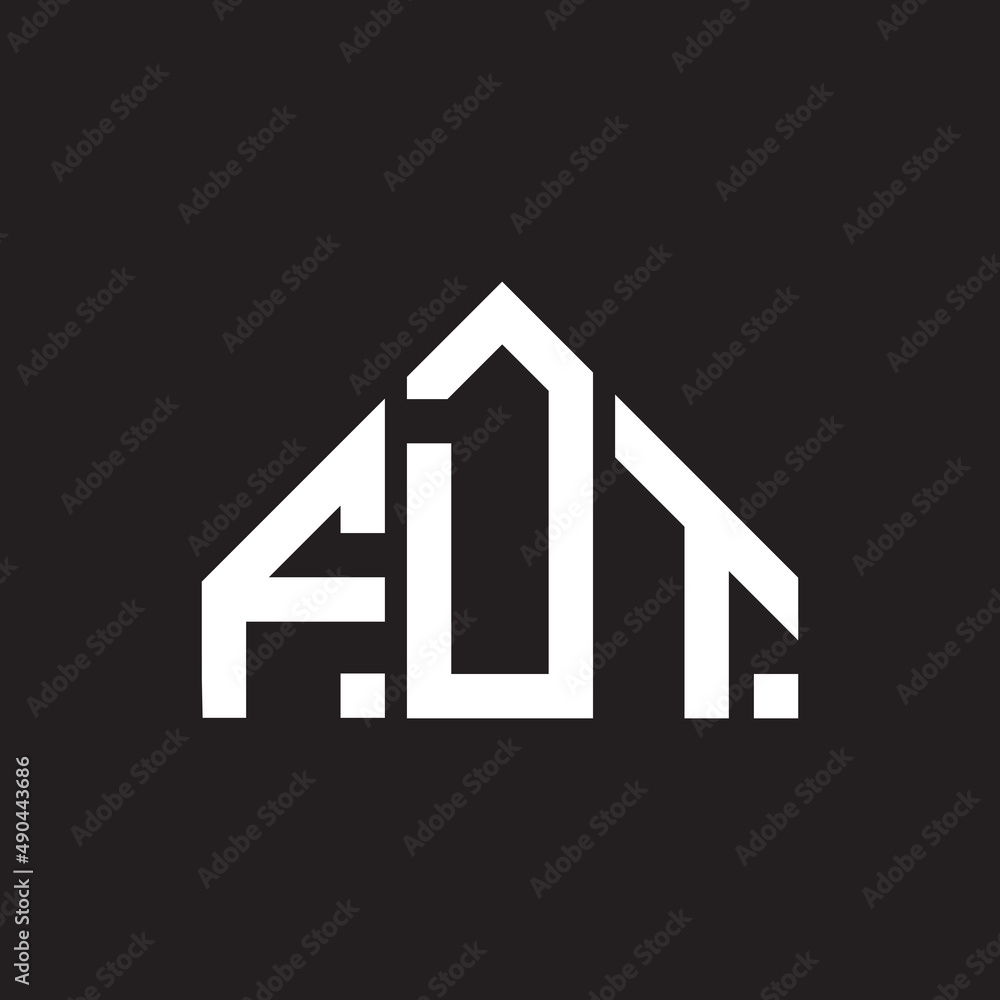 FDT letter logo design on black background. FDT creative initials letter logo concept. FDT letter design. FDT letter logo design on black background. FDT creative initials letter logo concept. FDT letter design.
