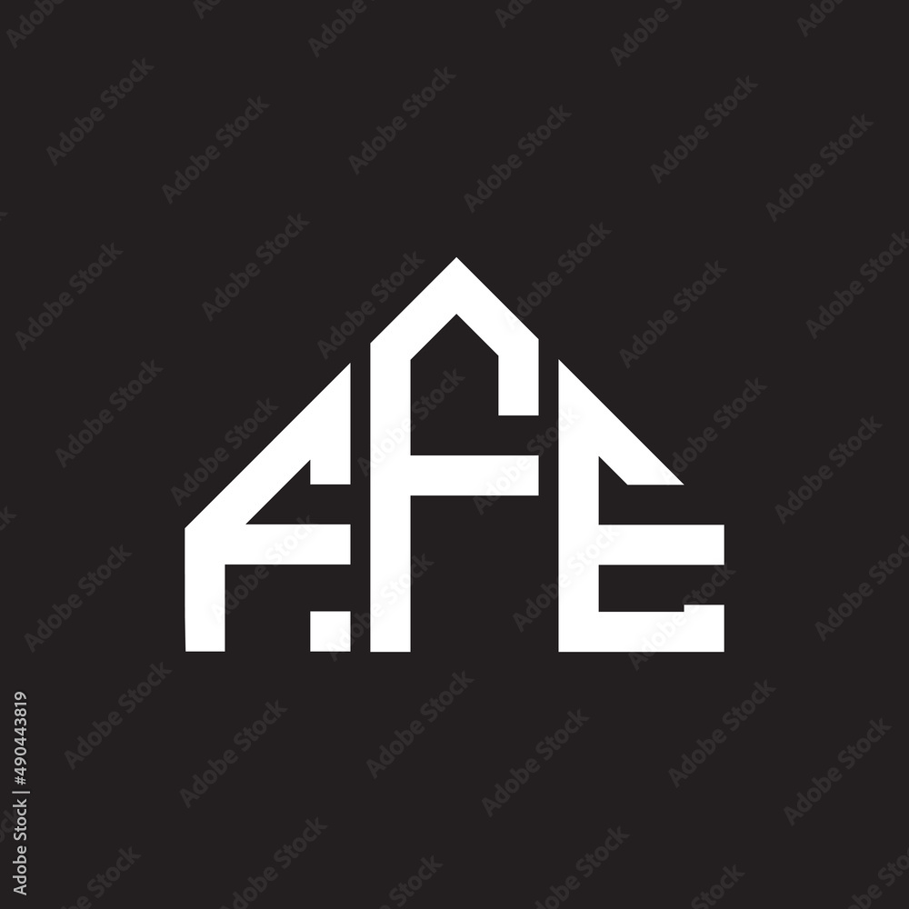 FFE letter logo design on black background. FFE creative initials letter logo concept. FFE letter design. FFE letter logo design on black background. FFE creative initials letter logo concept. FFE letter design.
