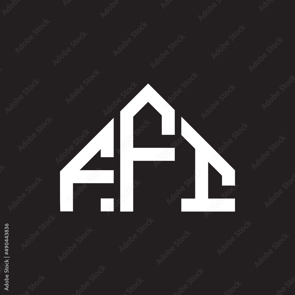 FFI letter logo design on black background. FFI creative initials letter logo concept. FFI letter design. FFI letter logo design on black background. FFI creative initials letter logo concept. FFI letter design.