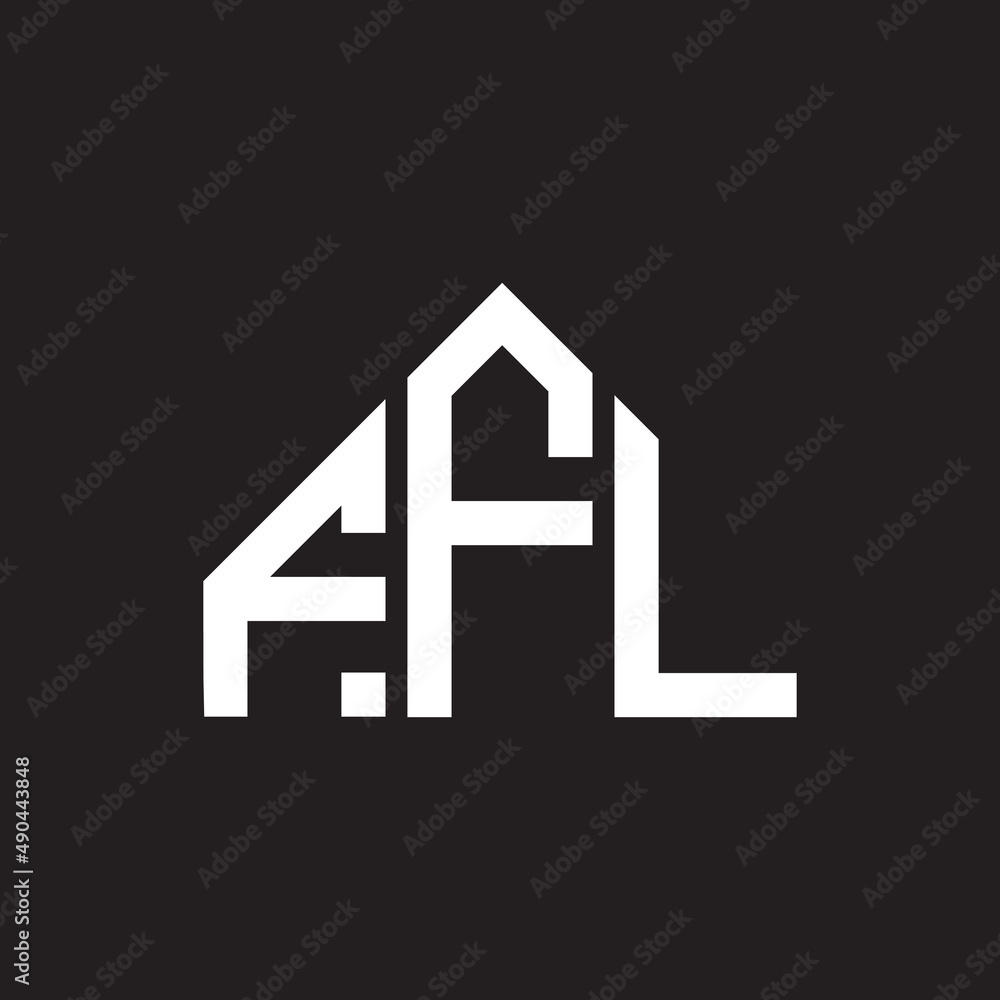 FFL letter logo design on black background. FFL creative initials letter logo concept. FFL letter design. FFL letter logo design on black background. FFL creative initials letter logo concept. FFL letter design.
