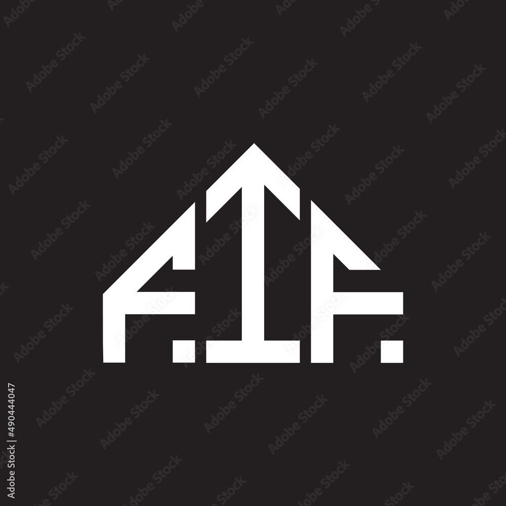 FIF letter logo design on black background. FIF creative initials letter logo concept. FIF letter design. FIF letter logo design on black background. FIF creative initials letter logo concept. FIF letter design.