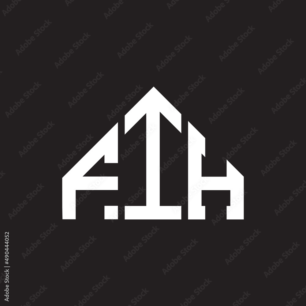 FIH letter logo design on black background. FIH creative initials letter logo concept. FIH letter design. FIH letter logo design on black background. FIH creative initials letter logo concept. FIH letter design.