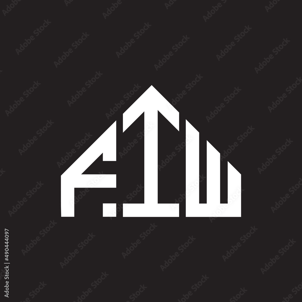 FIW letter logo design on black background. FIW creative initials letter logo concept. FIW letter design. FIW letter logo design on black background. FIW creative initials letter logo concept. FIW letter design.