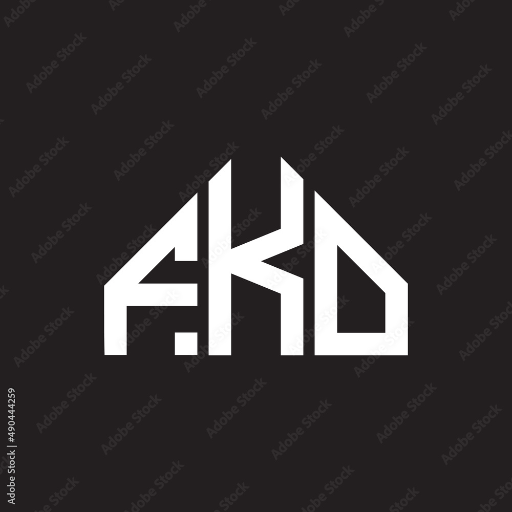 FKO letter logo design on black background. FKO creative initials letter logo concept. FKO letter design. FKO letter logo design on black background. FKO creative initials letter logo concept. FKO letter design.