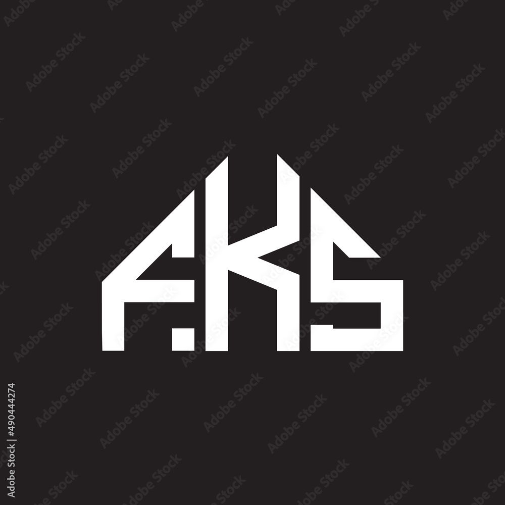 FKS letter logo design on black background. FKS creative initials letter logo concept. FKS letter design. FKS letter logo design on black background. FKS creative initials letter logo concept. FKS letter design.