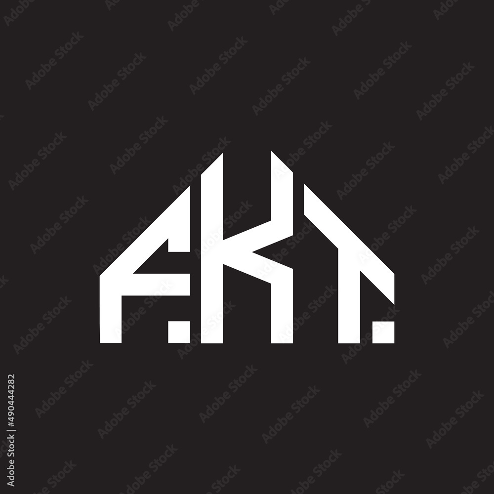 FKT letter logo design on black background. FKT creative initials letter logo concept. FKT letter design. FKT letter logo design on black background. FKT creative initials letter logo concept. FKT letter design.
