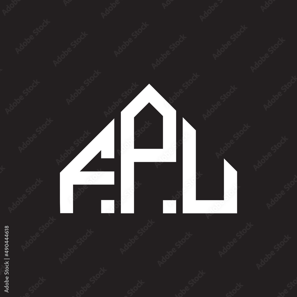 FPU letter logo design on black background. FPU creative initials letter logo concept. FPU letter design. FPU letter logo design on black background. FPU creative initials letter logo concept. FPU letter design.