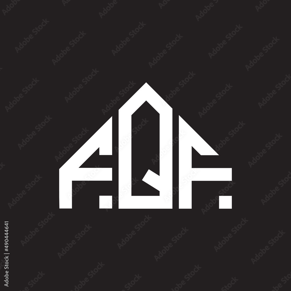 FQF letter logo design on black background. FQF creative initials letter logo concept. FQF letter design. FQF letter logo design on black background. FQF creative initials letter logo concept. FQF letter design.