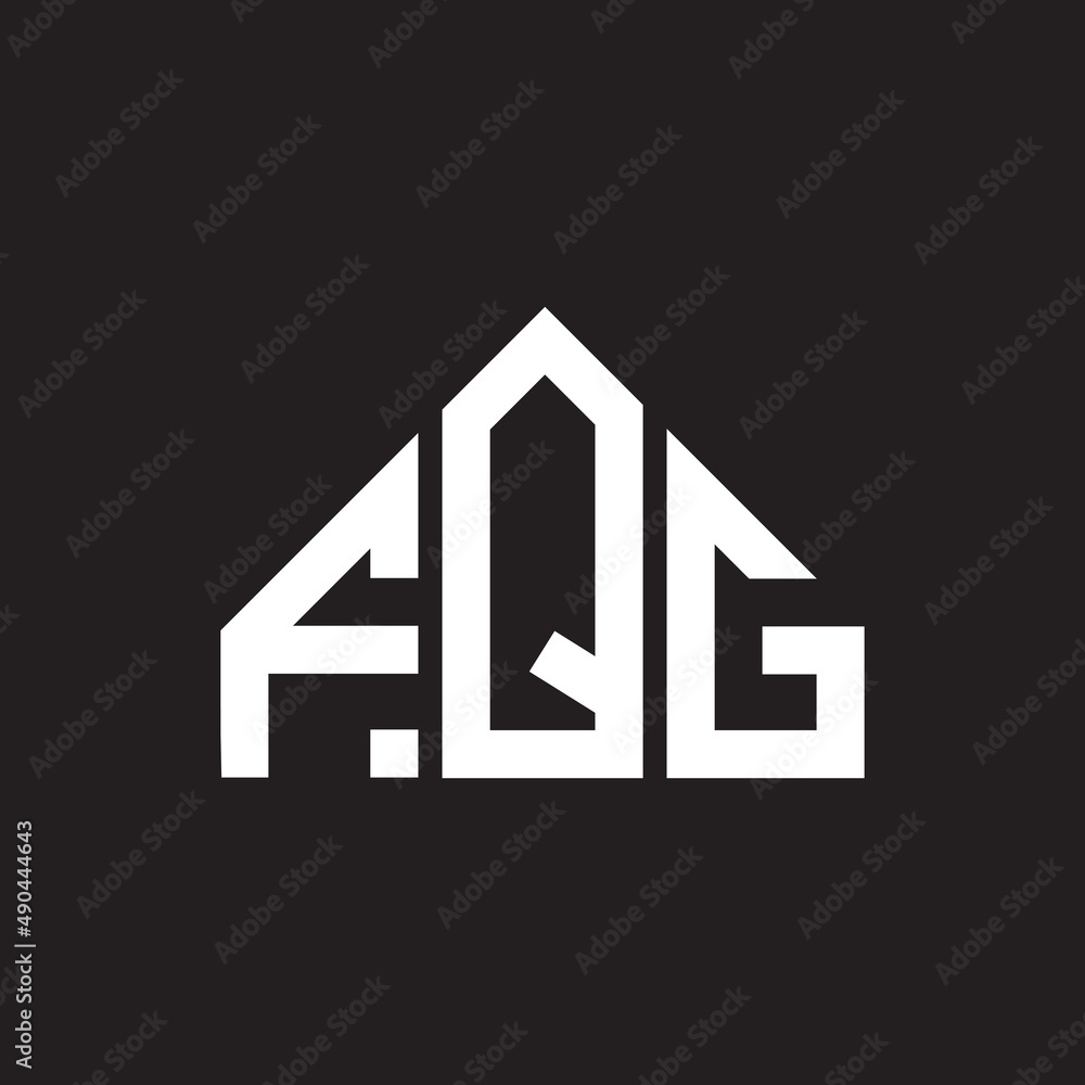 FQG letter logo design on black background. FQG creative initials letter logo concept. FQG letter design. FQG letter logo design on black background. FQG creative initials letter logo concept. FQG letter design.